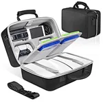 The carrying case is divided into two storage spaces. One of the storage spaces has perfect groove for Controllers, Headset, USB cables Power cords, and also other accessories. The buffer protection panel can prevent scratch with each other.